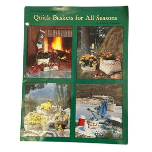 VTG Quick Baskets For All Seasons Basketry Book Instructions Lynn Thomas Weaving